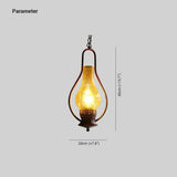 Lampade industriali a sospensione vintage a forma di lampadina