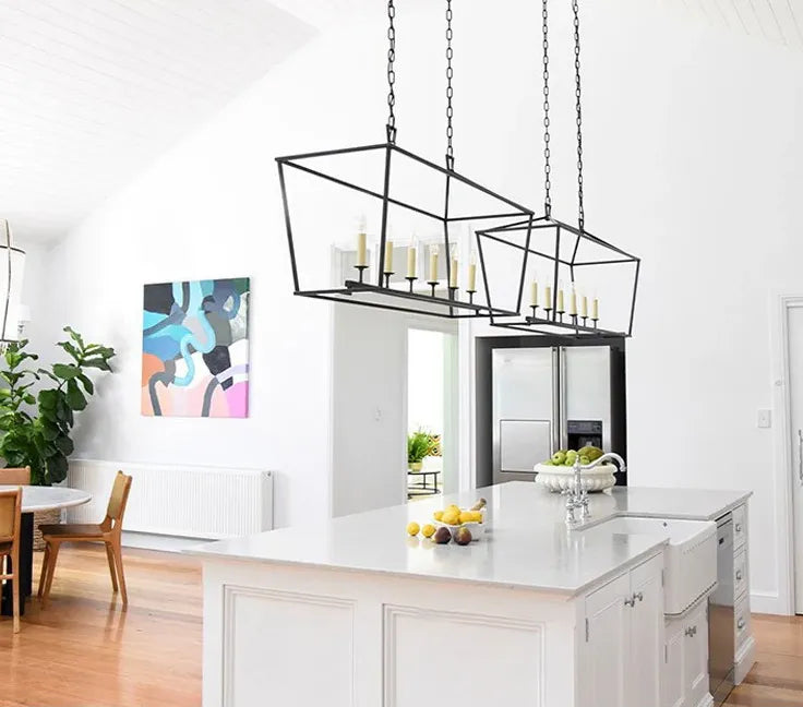 Geometric Cage Candelabra-style Industrial Ceiling Light