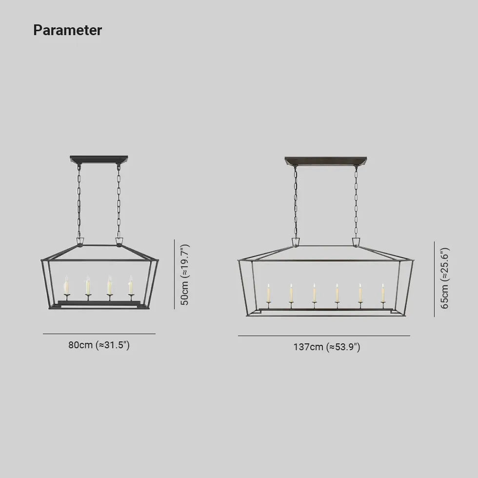 Geometric Cage Candelabra-style Industrial Ceiling Light