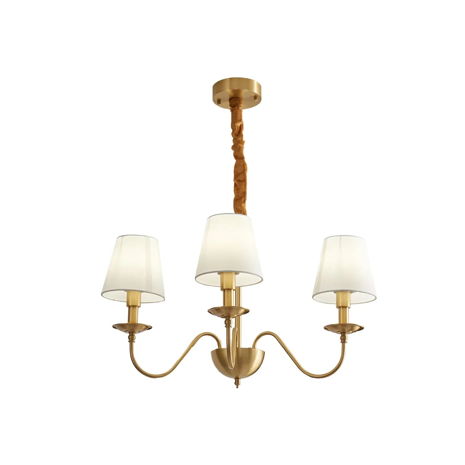 Lampadario vintage oro bianco multi-luce