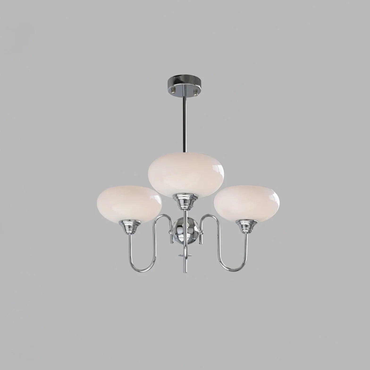 Milky White Glass Vintage Pendant Light