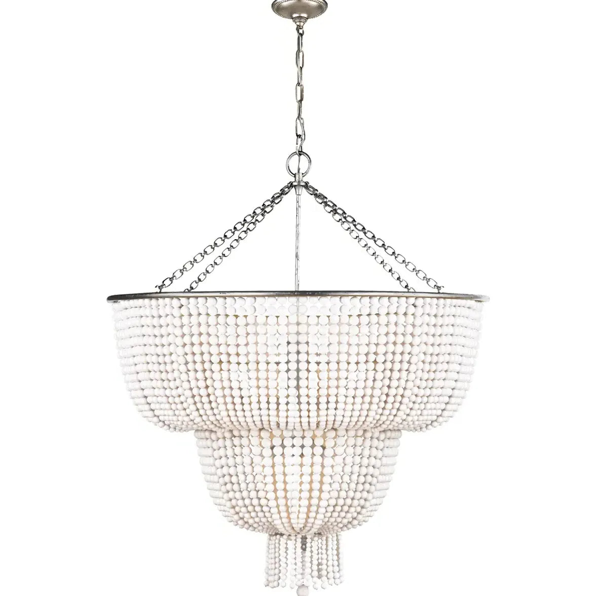 Lampadario Sospensione Cristallo Moderno Bianco Elegante