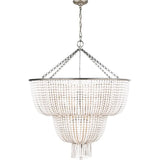 Lampadario Sospensione Cristallo Moderno Bianco Elegante