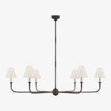 Lampadari per sale a bracci multipli in tessuto bianco