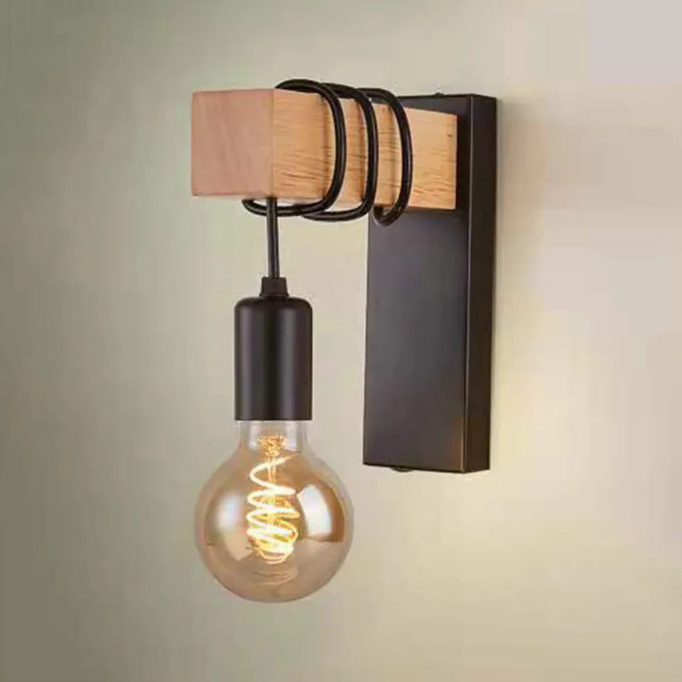 Applique da Parete con Lampadina Design Industriale