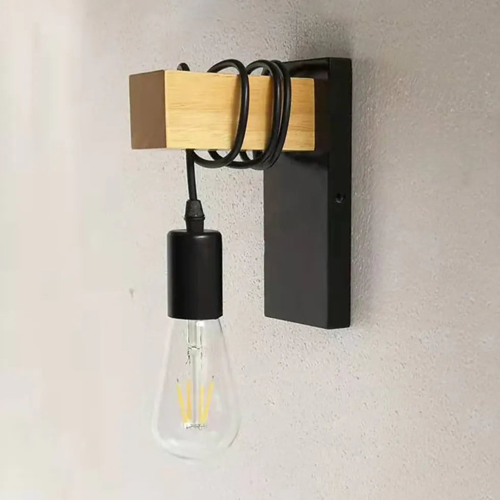 Applique da Parete con Lampadina Design Industriale