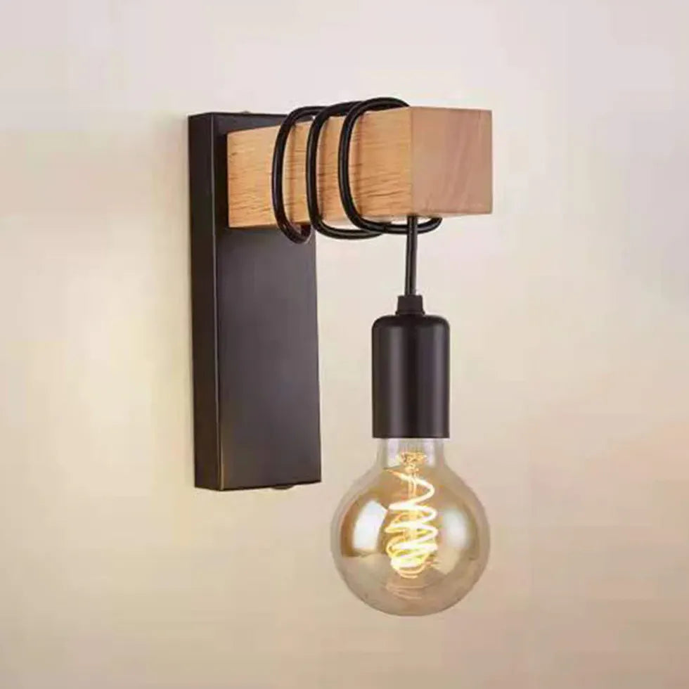 Applique da Parete con Lampadina Design Industriale