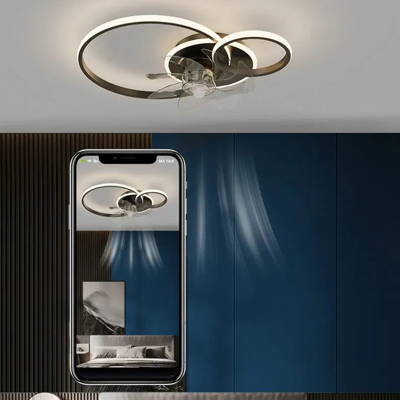 Ventilatore Vortice da Soffitto con Luce Moderna