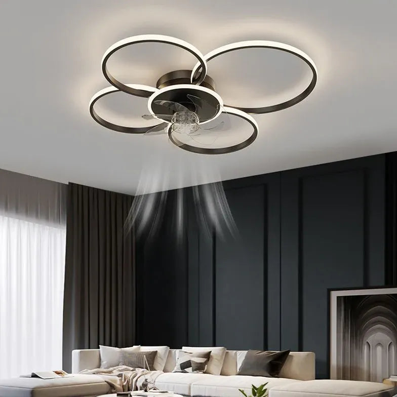 Ventilatore Vortice da Soffitto con Luce Moderna