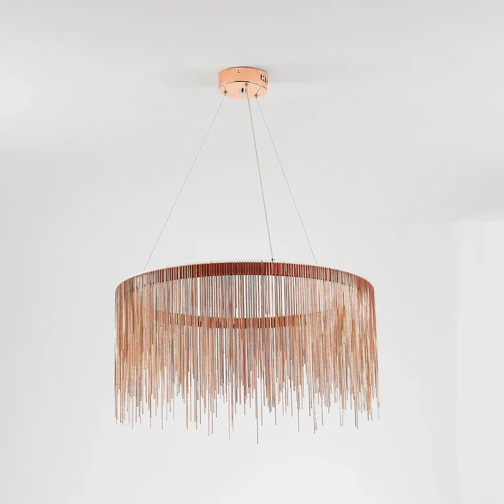 Ring-shaped Tassel Modern Luxury Pendant Light