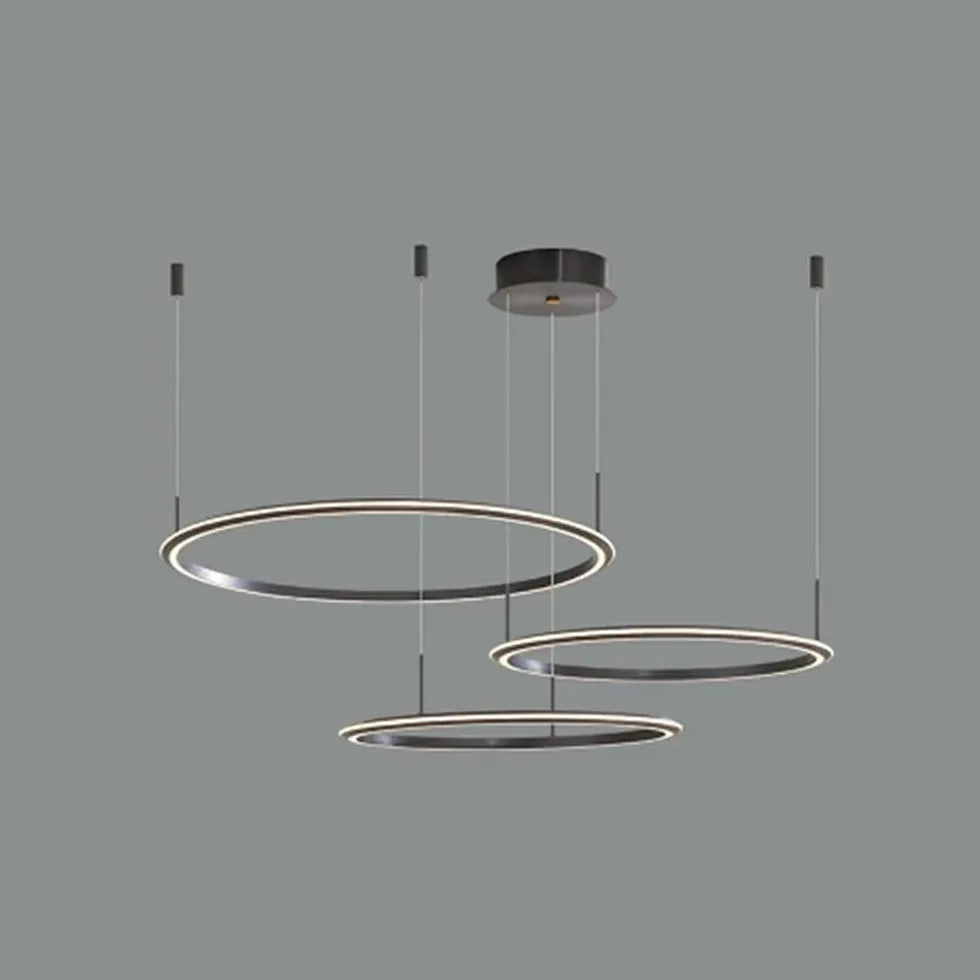 Plafoniera Lampadario Moderno Sottile Anello LED