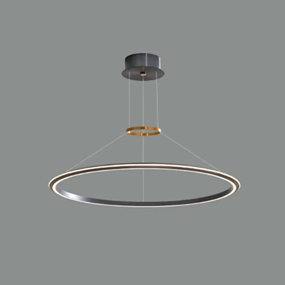 Plafoniera Lampadario Moderno Sottile Anello LED