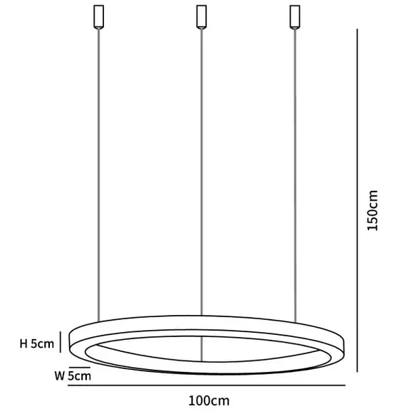 Luce a sospensione a base di design a più luci a LED d'oro