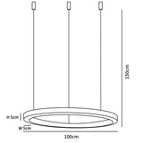 Luce a sospensione a base di design a più luci a LED d'oro