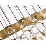 Lampadario X Soggiorno Moderno con Cristalli Rettangolari