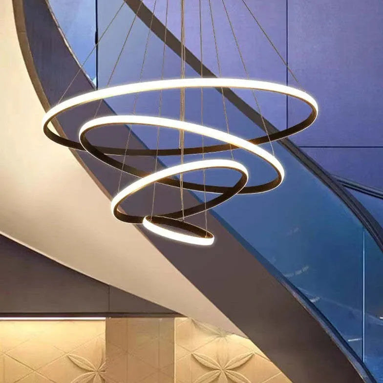 ring-shaped led modern pendant light