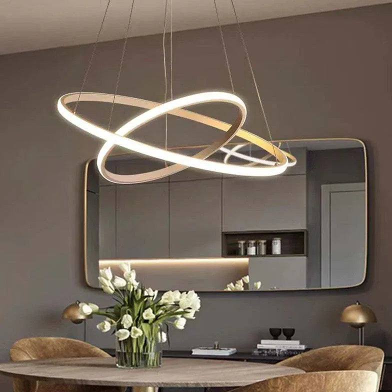 ring-shaped led modern pendant light