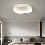 Plafoniera Led Soffitto Tonda Dimmerabile Bianca in Design Moderno per Camera da Letto