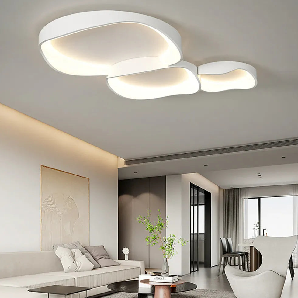 Streamlined Circular Design White LED Ceiling Light