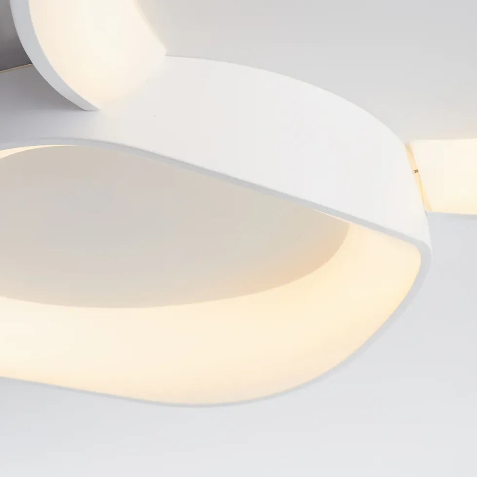 Streamlined Circular Design White LED Ceiling Light