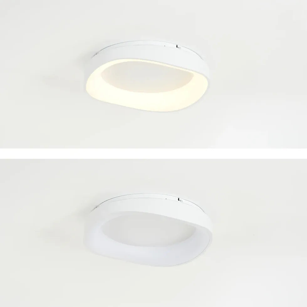 Streamlined Circular Design White LED Ceiling Light