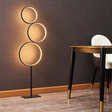 Design dell'anello circolare Lampada a LED nera