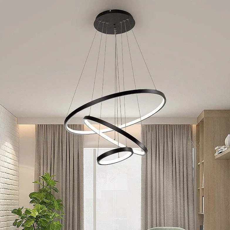 Lampadario Tondo Design Moderno a LED Multistrato