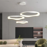 Ring-shaped Metal Acrylic LED Living Room Pendant Light