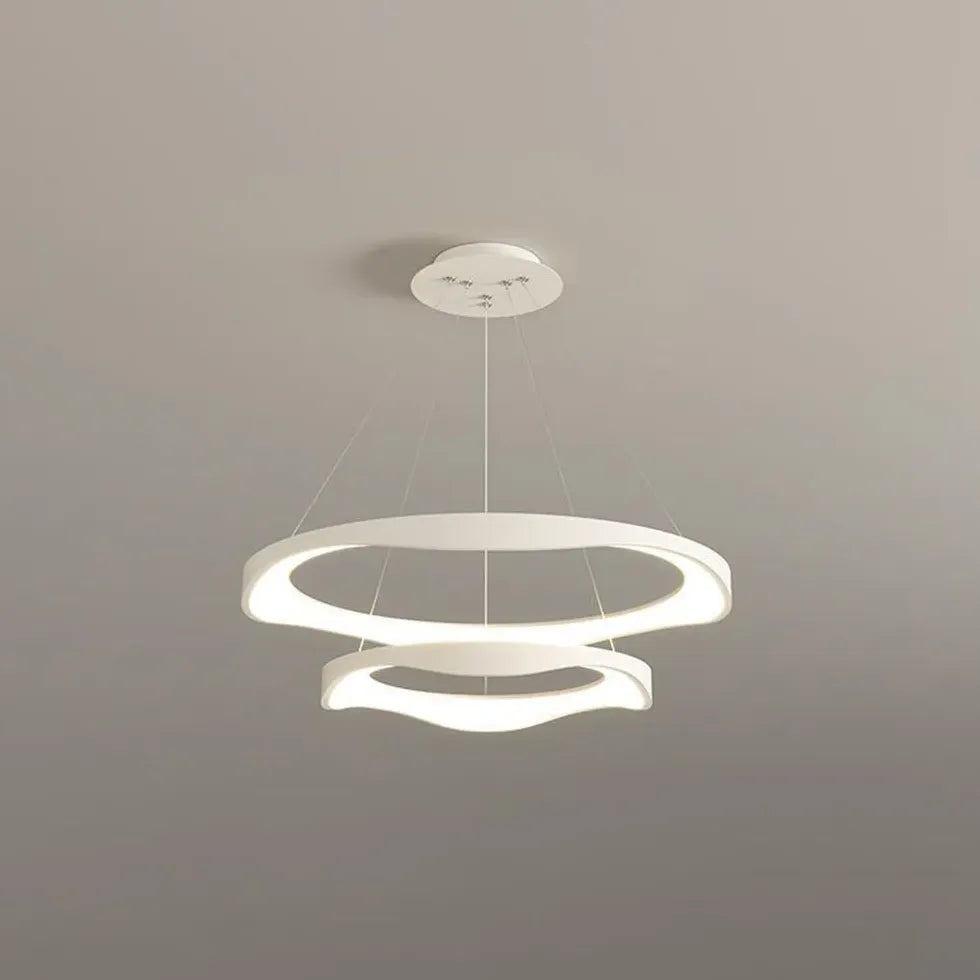 Ring-shaped Metal Acrylic LED Living Room Pendant Light