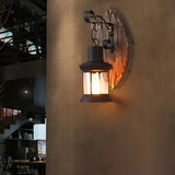 Lampade da Muro Industriali Foglia con Lanterna