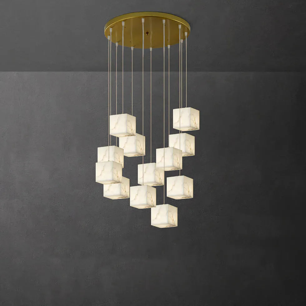 Geometric Cube Modern LED Dining Room Pendant Light