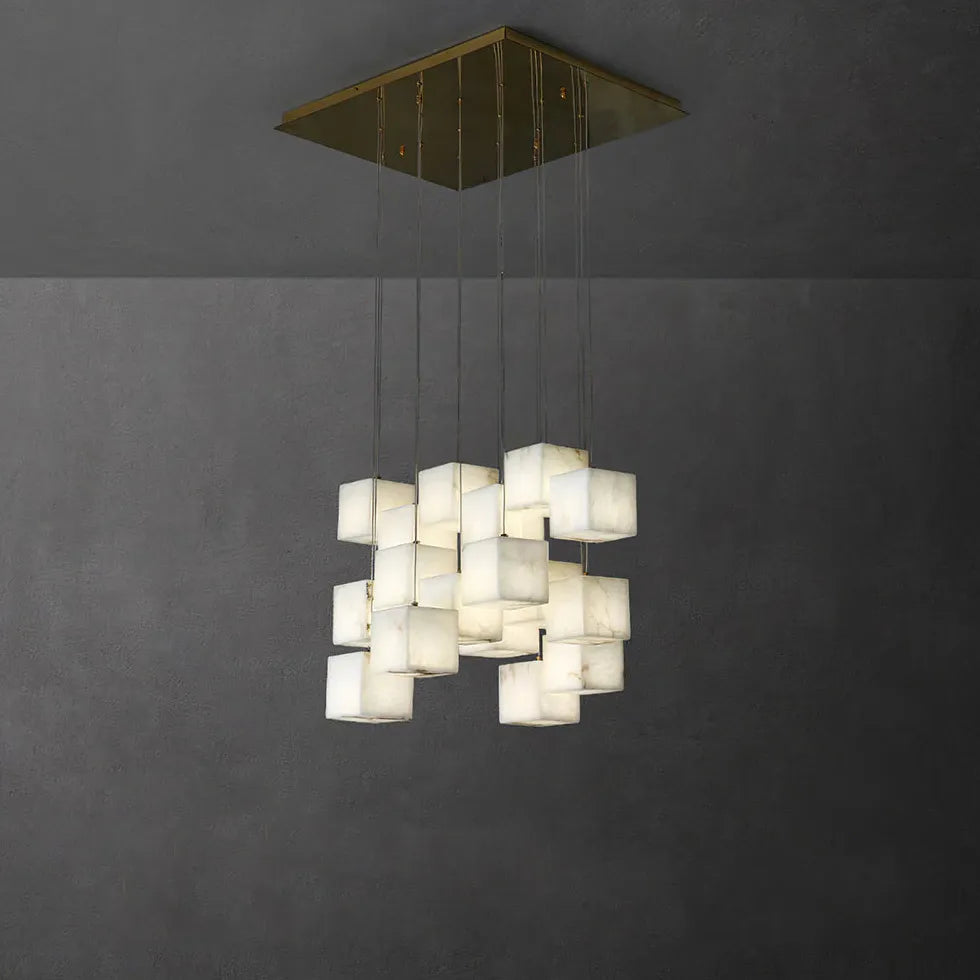 Geometric Cube Modern LED Dining Room Pendant Light