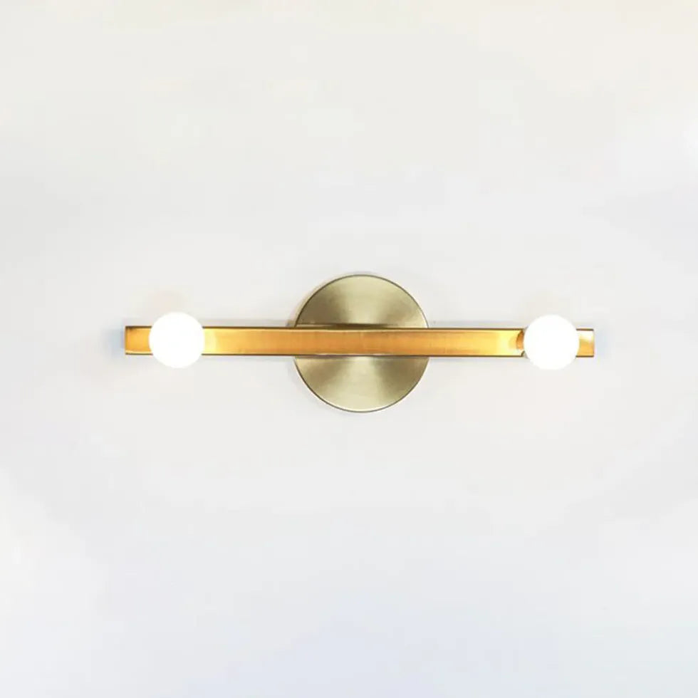 Double Globe Dimmable Gold Wall Lights