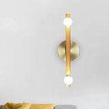 Double Globe Dimmable Gold Wall Lights