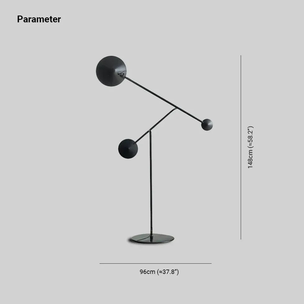 Lampada da pavimento industriale multi-braccio tonalità rotonda