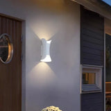 Applique da Esterno Doppia Luce LED Design Moderno in Metallo