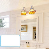 Lampada LED da Muro Stile Tiffany a Due Luci per Bagno