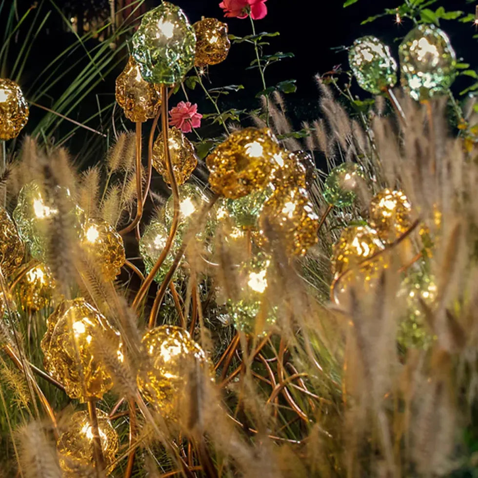 Lampada da terra per esterno Elegante e floreale