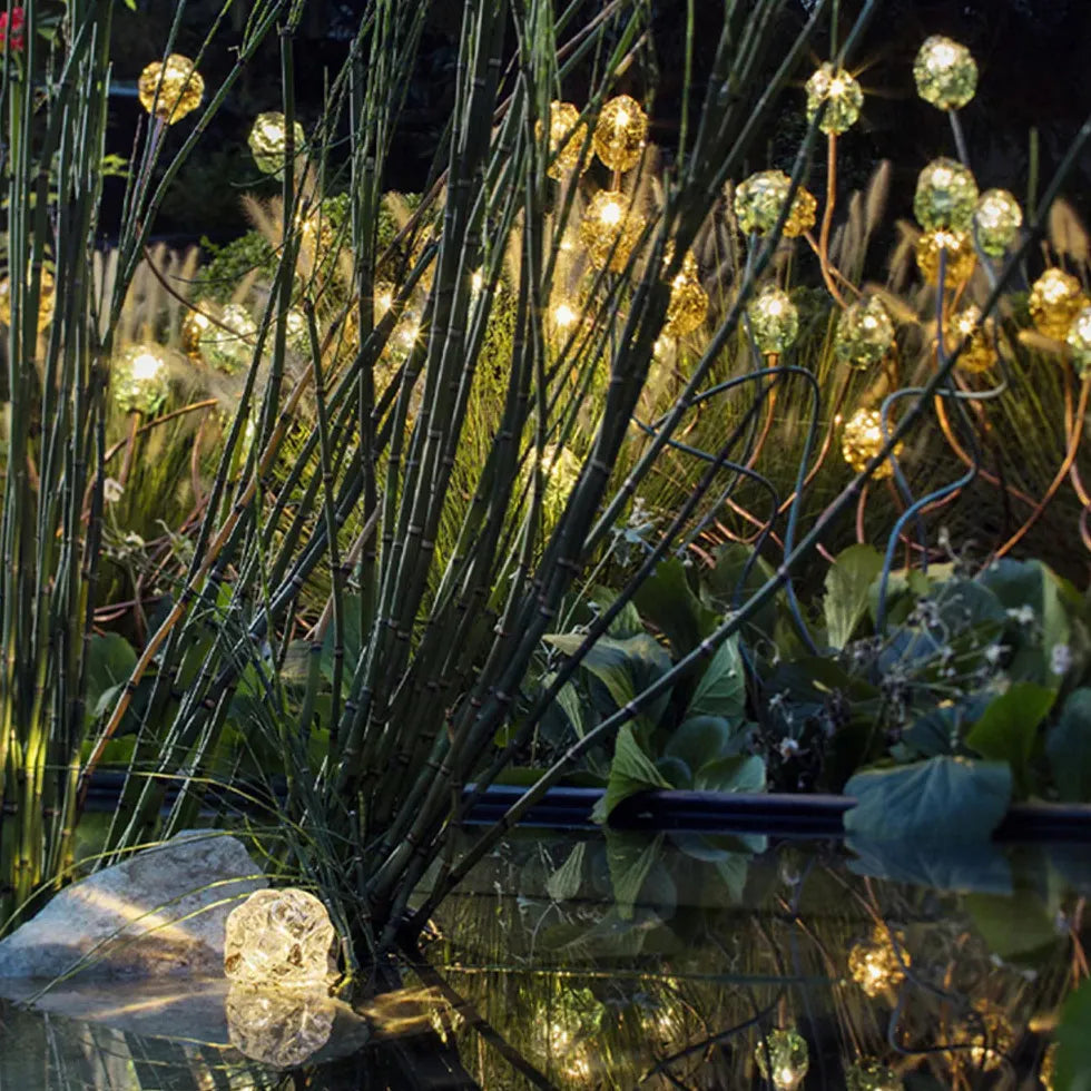 Lampada da terra per esterno Elegante e floreale