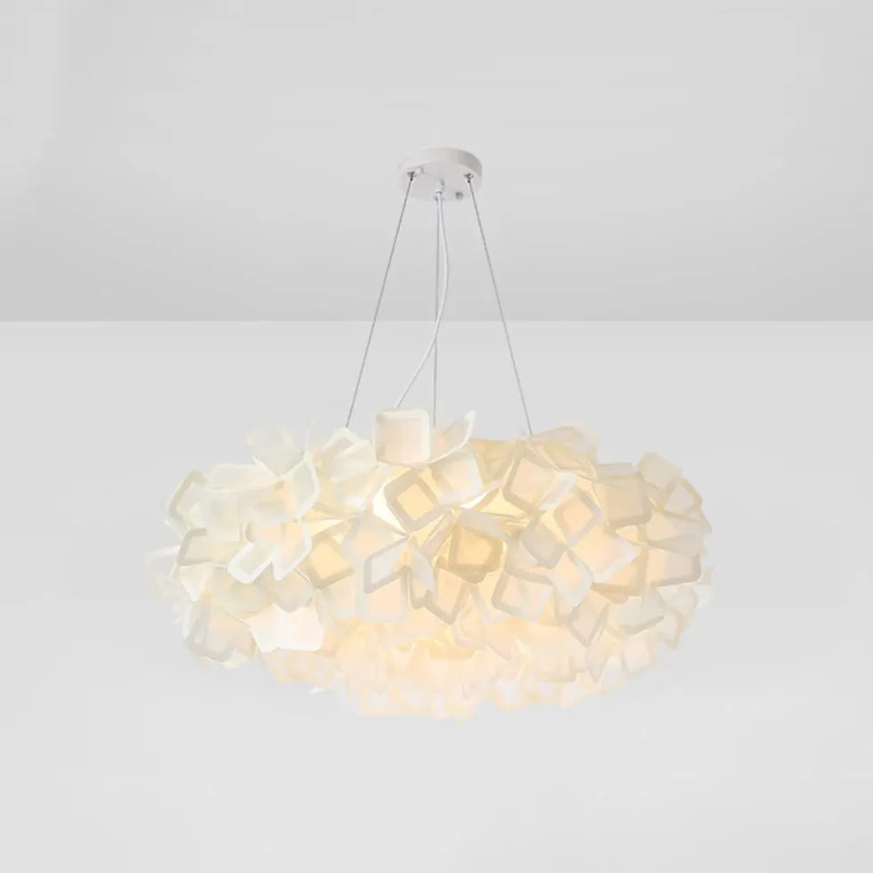 Petal-Shaped PVC Modern Bedroom Pendant Light