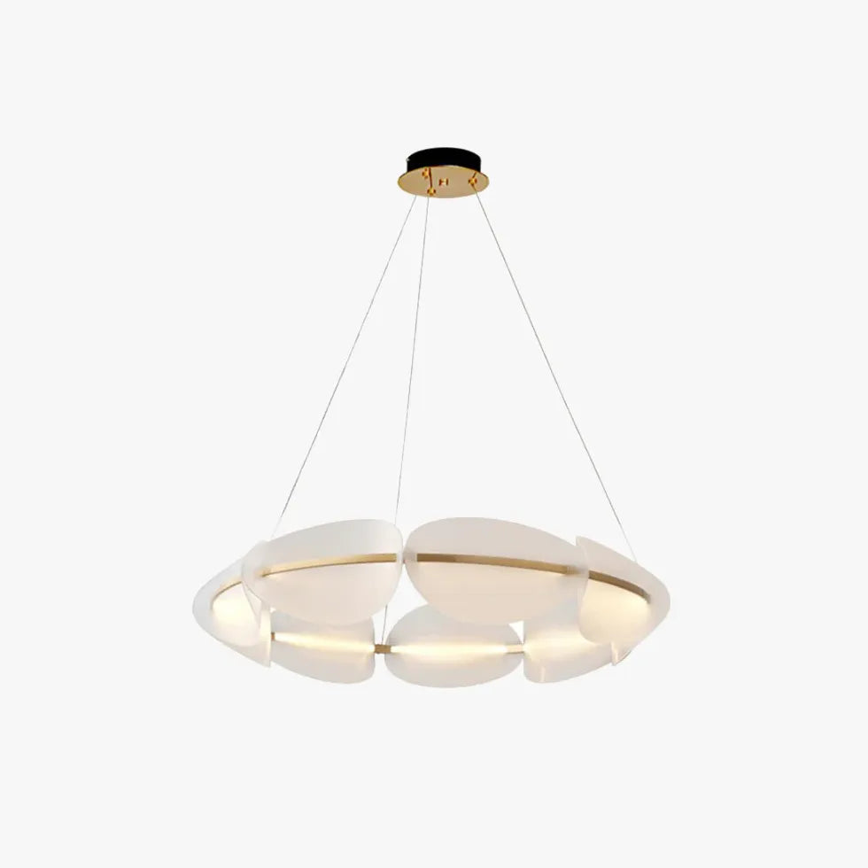 Lampadario LED cerchio design segmentato