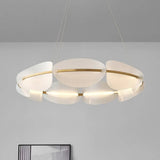 Lampadario LED cerchio design segmentato