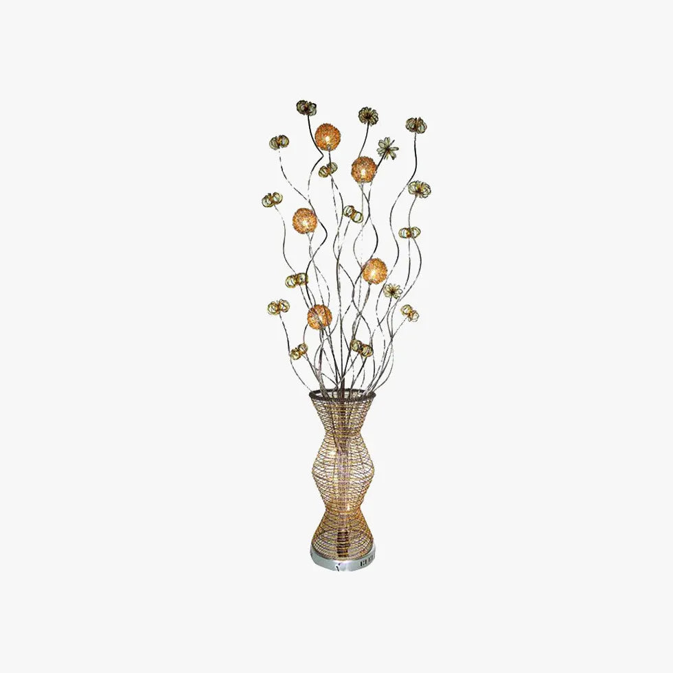 Metal Vase-Shaped Decorative Floor Lamp