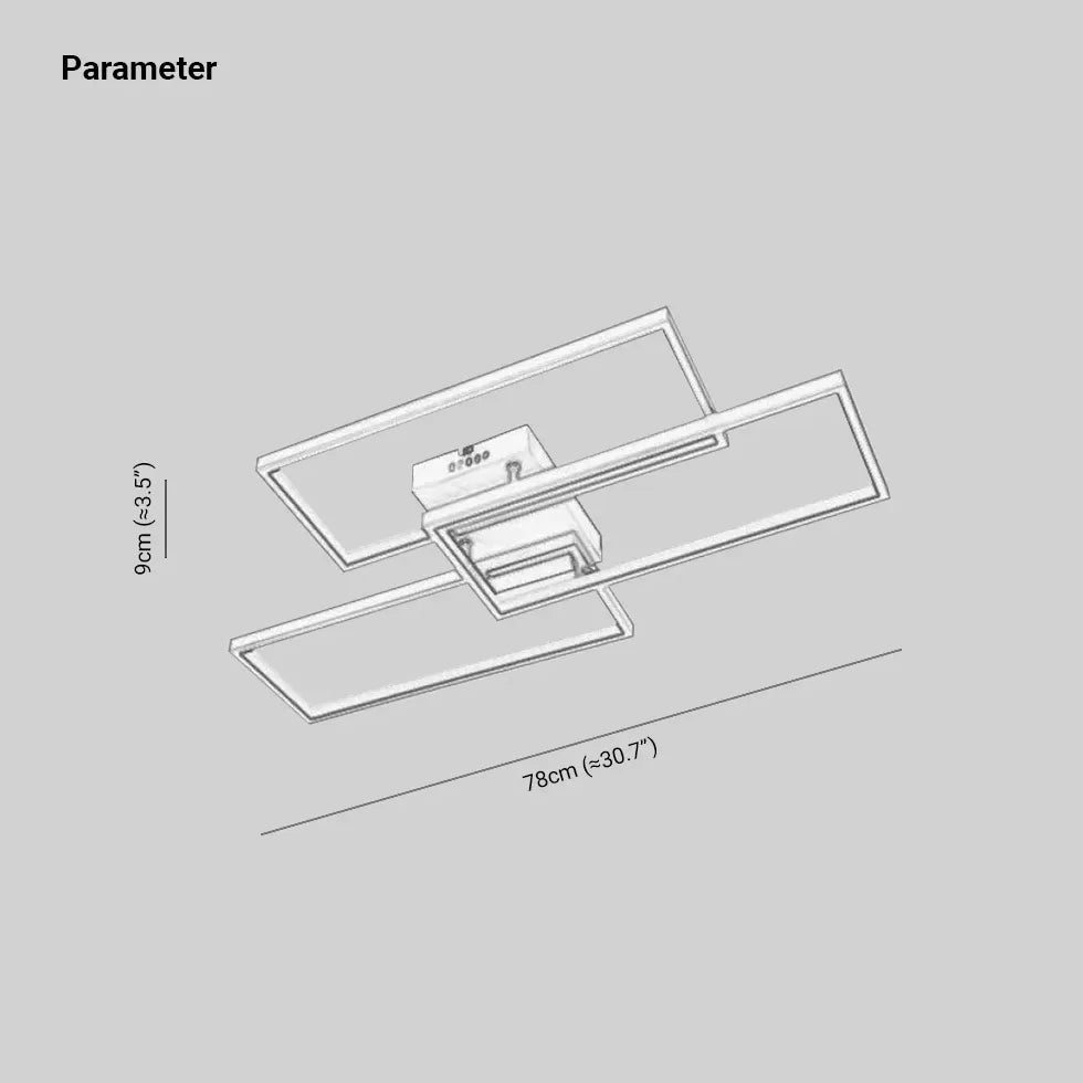 Plafoniere per Salone Moderne LED Geometriche