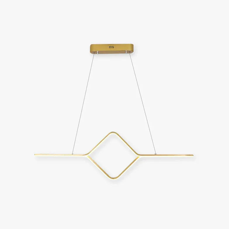 Minimalist Wavy Line Design LED Pendant Light