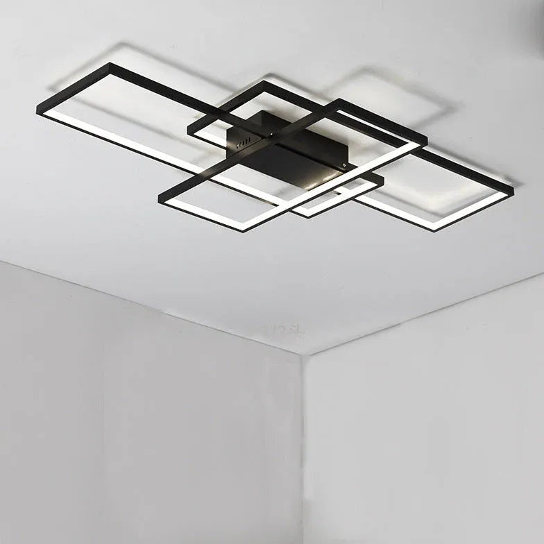 Multi-Rectangular Frame Modern Pendant Light