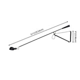 Minimalista Lampada da Parete Braccio Lungo Nero