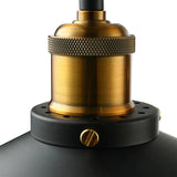 Applique Paralume Nero Design Industriale Estendibile