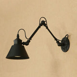 Swing Arm Wall Light Black Bedroom