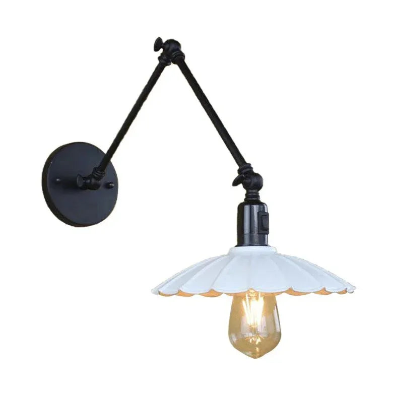 Applique a Braccio da Parete Design Floreale Vintage